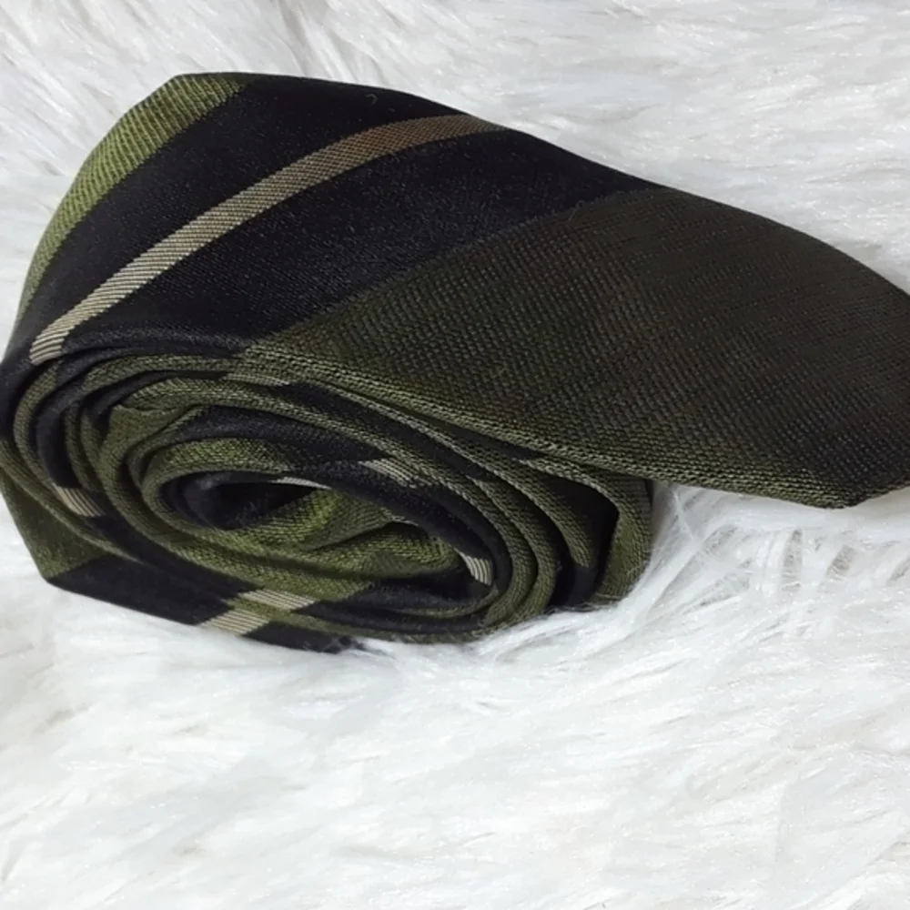 Vintage G. Fox U Co. Mens Shops Stripe Silk Tie